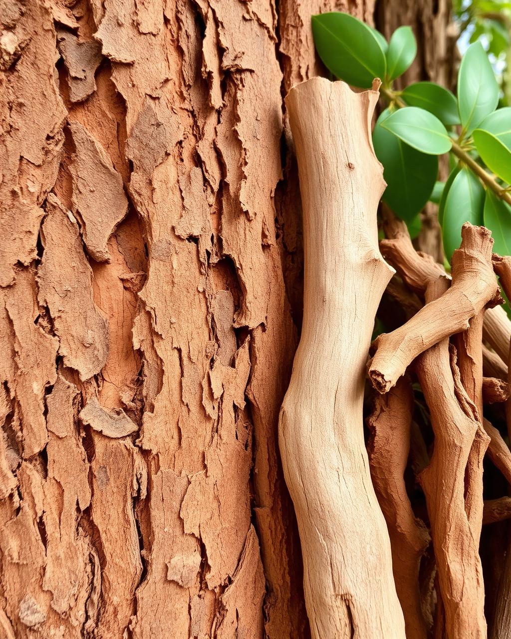 Botanisch beeld bij Arjuna (Terminalia arjuna)